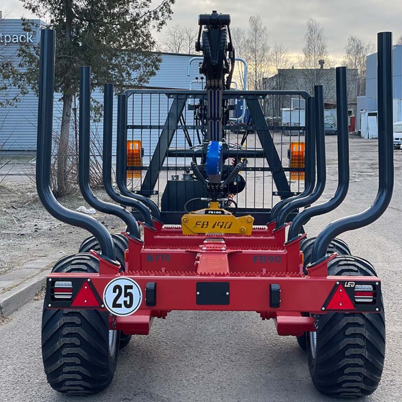 remorque à grumes pour tracteur