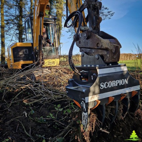 Godet pince/grappin à équiper sur une pelle