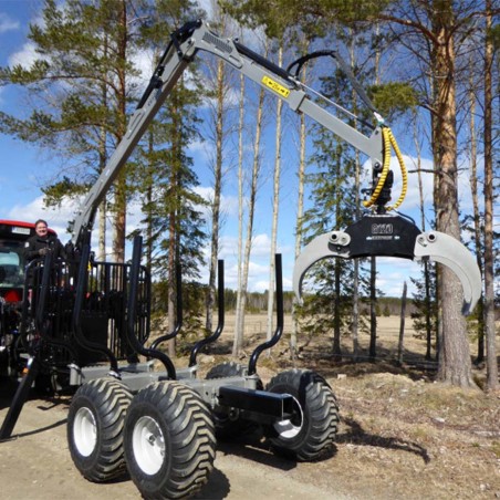 remorque à bois pour tracteur