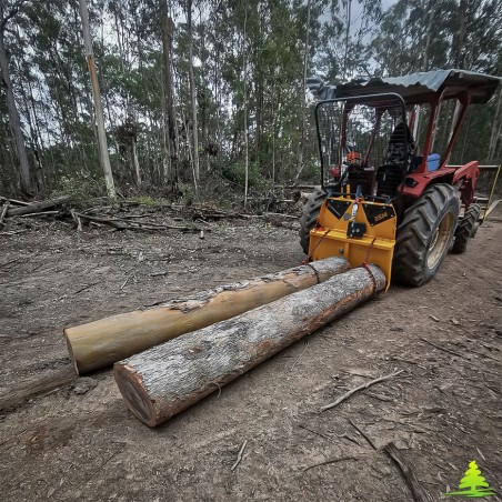 Treuil forestier mécanique avec réducteur de vitesse