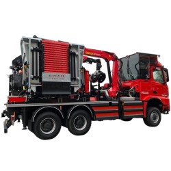 broyeur a plaquettes sur camion