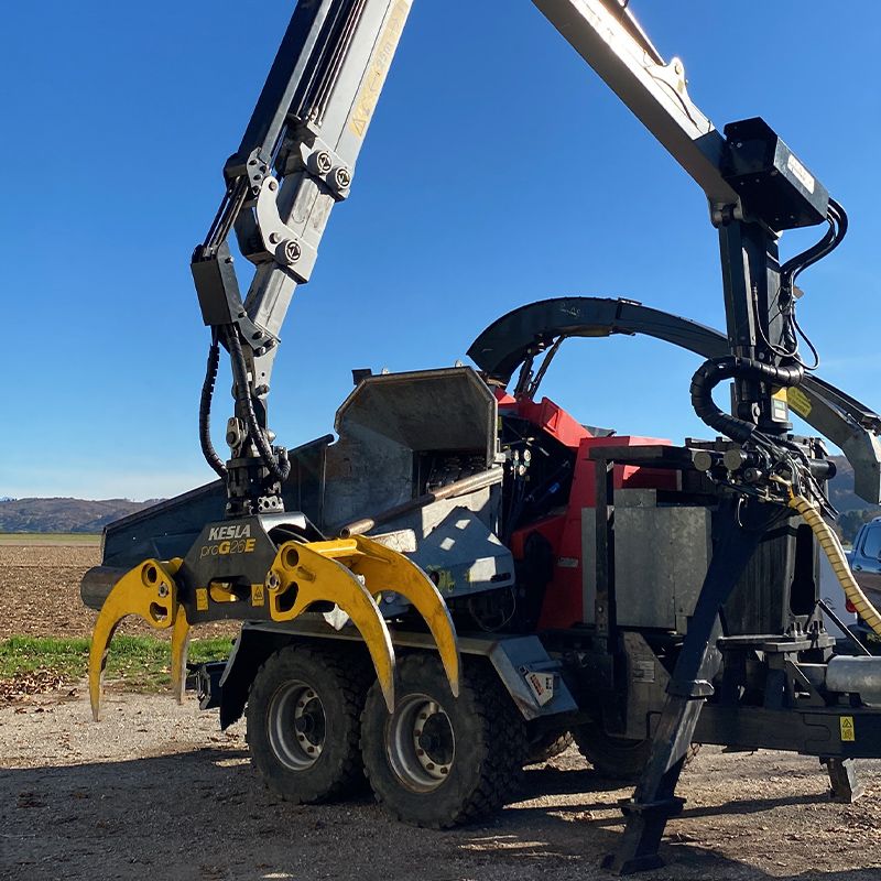 broyeur à plaquettes tracté