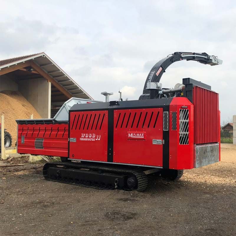 broyeur à plaquettes sur chenilles pour exploitation