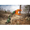 WESTTECH Woodcracker C 250 sur porteur en application forestière. Configuration constructeur illustrée.