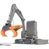 Illustration WESTTECH : Woodcracker L 540 monté sur pelle