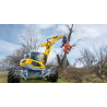 WESTTECH Woodcracker C 300 sur pelle araignée : photographie du catalogue constructeur français.
