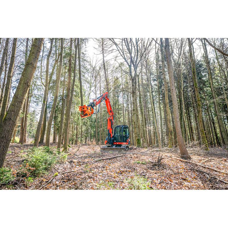 WESTTECH Woodcracker CS545 compact : pince-scie pour pelle. Photo constructeur.