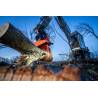 WESTTECH Woodcracker CS800 dualGrip en chantier de démontage. Photo constructeur.