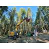 Woodgripper WG 1600 à sept doigts avec scie en démonstration — photo constructeur WESTTECH ; porteur illustré.