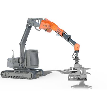 Bras télescopique WESTTECH Woodcracker T 4000 avec outil annexe — illustration constructeur