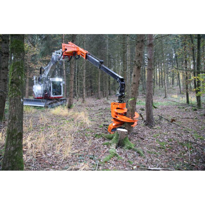 WESTTECH T 4000 avec grappin scie CS crane — photographie constructeur, outil selon configuration